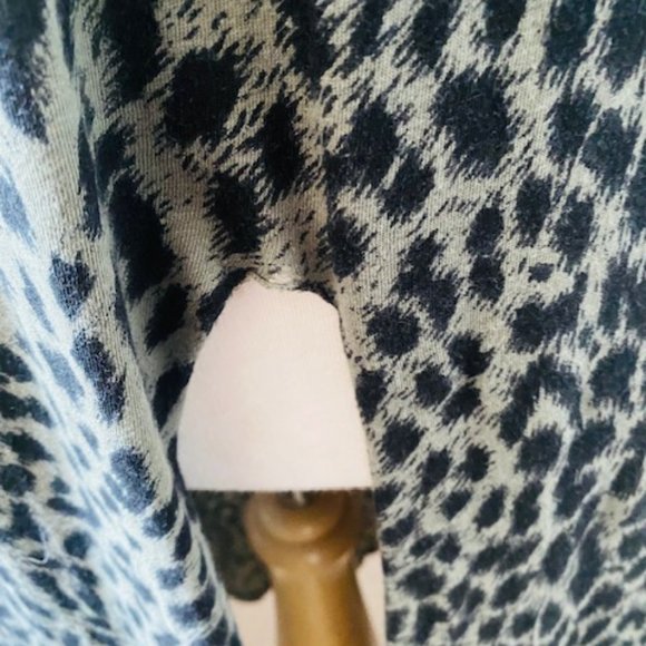 ZIMMERMAN LEOPARD PRINT LINEN BLEND MAXI DRESS - SIZE 1 - SPLIT AT FRONT - Picture 3 of 8
